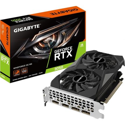Tarjeta Gráfica Gigabyte RTX 3050 WINDFORCE OC V2 6 GB GDDR6 1477 MHz