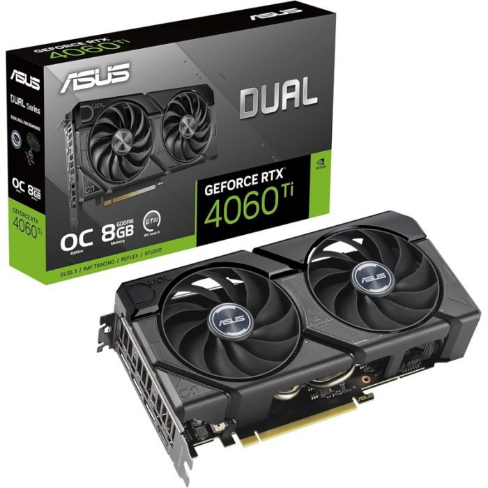 Tarjeta Gráfica ASUS Dual RTX 4060 Ti OC Edition 8 GB/16 GB GDDR6 - Imagen 1