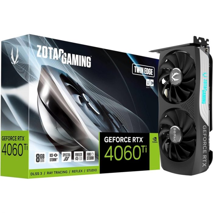 Tarjeta Gráfica Zotac Gaming RTX 4060 Ti Twin Edge OC 8GB GDDR6 - Imagen 1