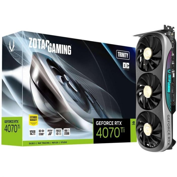 Tarjeta Gráfica ZOTAC RTX 4070 Ti Trinity OC 12 GB GDDR6X - Imagen 1