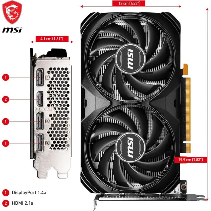 Tarjeta Gráfica MSI GeForce RTX 4060 8 GB GDDR6 - Imagen 10