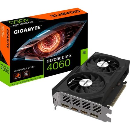Tarjeta Gráfica Gigabyte GeForce RTX 4060 WINDFORCE OC 8 GB GDDR6