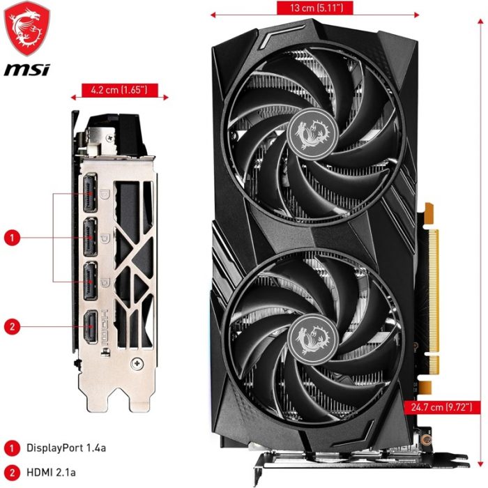 Tarjeta Gráfica MSI GeForce RTX 4060 8 GB GDDR6 - Imagen 6