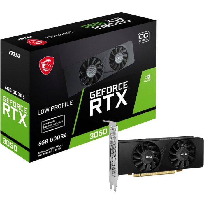 Tarjeta Gráfica MSI Ventus 2X/LP RTX 3050‑3060 OC 6‑12 GB GDDR6 - Imagen 1
