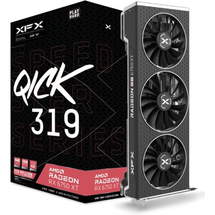 Tarjeta Gráfica XFX Speedster Qick319 RX 6750 XT 12GB GDDR6 - Imagen 1