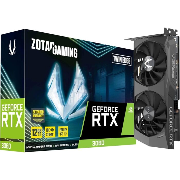 Tarjeta Gráfica ZOTAC GeForce RTX 3060 Twin Edge 12 GB GDDR6 para Juegos - Imagen 1