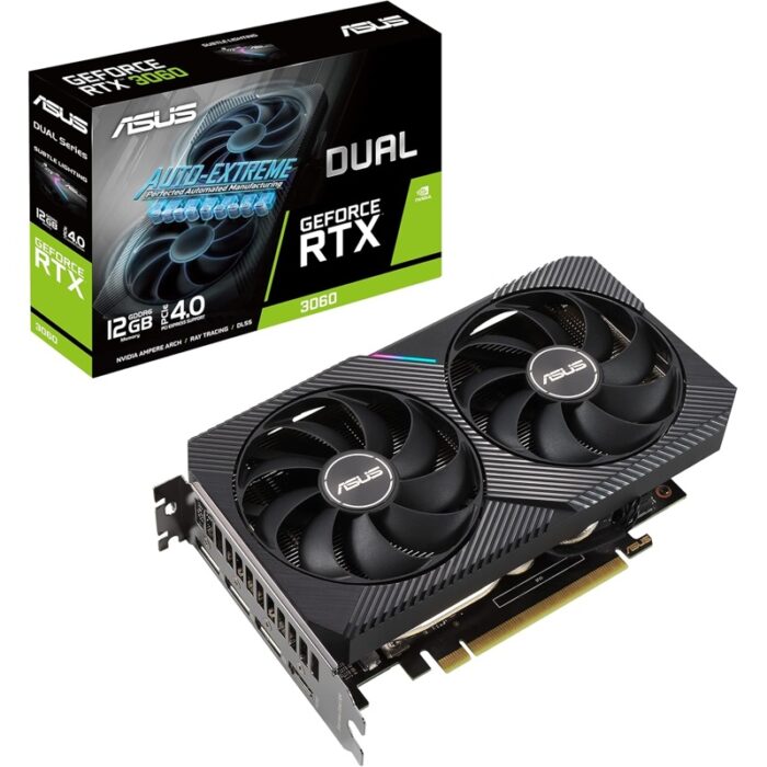 Tarjeta Gráfica Gaming ASUS Dual GeForce RTX 3060 V2 12GB GDDR6 - Imagen 1