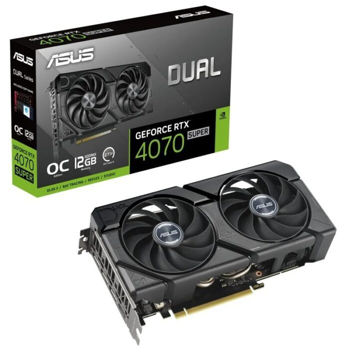 Tarjeta Gráfica Asus Dual RTX 4070 Super OC EVO 12GB GDDR6X - Imagen 1