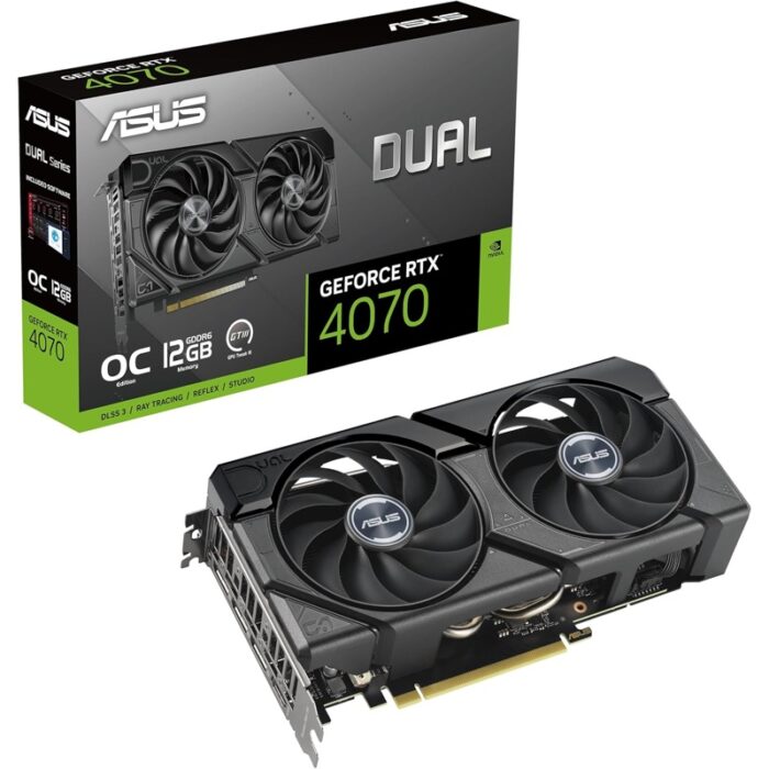 Tarjeta Gráfica ASUS Dual RTX 4070 EVO OC 12 GB GDDR6 - Imagen 1